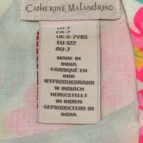 Girl’s Catherine Malandrino Floral Sundress Size 7 EUC - Picture 3 of 6